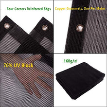 JH1 Rete ombreggiante Ombra Nera del Sole Panno di Maglia per La Pianta, Premio Polietilene Tessuto Blocco UV con Occhielli E Corda, 34 Dimensioni (Size : 2×10m)