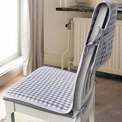 XHNXHN Set di Cuscini per sedili Lunghi e Profondi, griglia Cuscini per sedie Monopezzo Cuscini per sedie per Tavolo da Pranzo congiunti Cuscini per sedie per Interni per Esterni Decorazioni per la