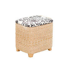 Fußhocker Bentwood - Poggiapiedi Rotondo in Legno Massiccio, Legno, A1, 40 * 34 * 45CM