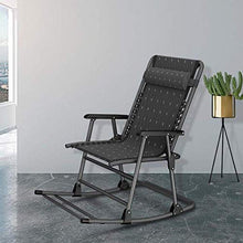 ZHANGYY Sedie a Sdraio per Patio Sedia a Dondolo in Metallo per Patio Esterno, Sedia a Dondolo da Campeggio Pieghevole con Schienale Alto Sedie a Dondolo Moderne con braccioli rigidi, Supporto 400 l
