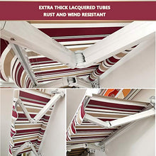 LWH Tenda da Sole a Scomparsa,150X150CM,Tenda da Sole Pieghevole Manuale,Ridimensionamento Manuale Impermeabile e Antivento Anti UV Panno Stoffa