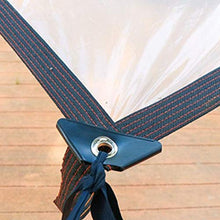 GGYMEI Telo Impermeabile Esterno, Telone Impermeabile Trasparente Occhiello Bordo Ispessito Antigelo per Nave, Copertura 'impianto di Fabbrica Compresse di Plastica (Color : Chiaro, Size : 1.5x2m)