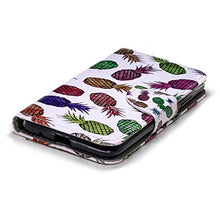 Robinsoni Custodia Compatibile con Huawei Y3 2017 Cover Flip Custodia Huawei Y3 2017 Portafoglio Custodia Libro Pelle PU Antiurto Cover Taccuino Cover Libretto Cartone Animato Magnetica Cover Ananas