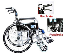 Carrozzine Semoventi, Transit Travel Portatile Acciaio Ad Alto Tenore di Carbonio, Pieghevole Pneumatico Gonfiabile Manuale Leggero per Anziani Comodo Scooter Manuale Monopattino per Anziani/Disabi