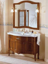 Bagno Italia Mobile da Bagno Arte povera 110 cm arredo Fatto a Mano mobili in Noce massello I