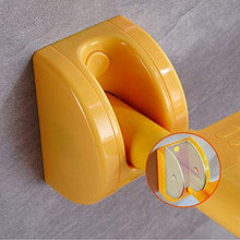 Sgabello pieghevole a parete in acciaio inossidabile, pieghevole, con illuminazione, può essere utilizzato come sgabello da doccia per sgabello sostitutivo per scarpe, altezza seduta bianco e giallo