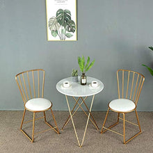 EOJSORK Poltrona, Soggiorno Tempo Libero da Pranzo Sedia con Gambe in Metallo Dorato, Trucco Chair Altitudine, Manicure Sgabello Red Chair Net