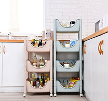 &ripiano di stoccaggio Mensola del bagno Salone Cucina Rack di stoccaggio Toilet Rack Shelf Lavabo Ripiano Scaffale di finitura (Color : Khaki, Size : Three layers)