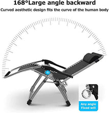 Azyq Sedie da Giardino Oversize Pieghevoli Reclinabili, Sedie a Gravità Zero Regolabili per Esterni Leere, per Prato/Piscina/Giardino/Spiaia, Possono Sopportare 220 Kg / 450 Libbre con Cuscino