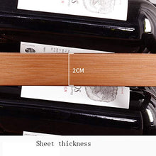 ASDZ Portabottiglie da 16 Bottiglie Portabottiglie da Casa Portabottiglie da Vino in bambù Naturale Naturale da Appoggio Portabottiglie in Legno dal Design Moderno