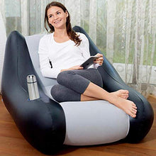Divano ad aria Mobili da Giardino Cortile Divano Gonfiabile Divano Divano Poltrona Pieghevole Per Mobili Da Giardino Esterno Sedia Gonfiabile Grigio Scuro