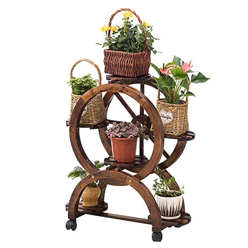 FGDSA Portafiori Mobile in Legno massello, Famiglia, Interno, Multistrato, portafiori Piccolo Verde, Decorazione Cornice Fiore Carne Lolo Verde davanzale della Porta del Soggiorno