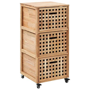 vidaXL Armadietto da Bagno Elegante Ampio Mobiletto Pratico Comodo Utile Robusto Solido Durevole Resistente 41x41x91 cm in Legno Massello di Noce