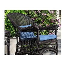 HQQ Sedia da Dondolo di Vimini Sedia anziana Sedia da Buon Piano Balcone Giardino Sedia da Giardino, con Cuscino e Cuscino, Telaio in Lega di Alluminio 85x48cm
