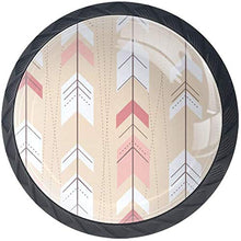 Freccia colorata Pomelli per Porta Set di 4 Pomelli per Mobili Manopole per Cassetti Cucina Armadio Vetro