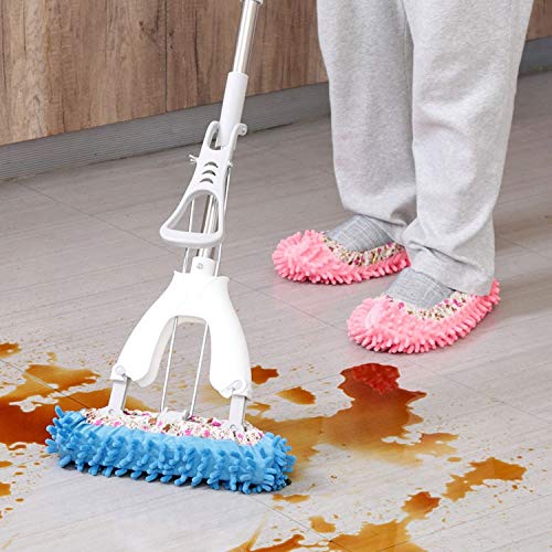 WAMSY Mop 1 Pz Pantofola Antipolvere Scopa Pavimento Pigro Pulizia Lucidatura Facile Calzino Copriscarpe