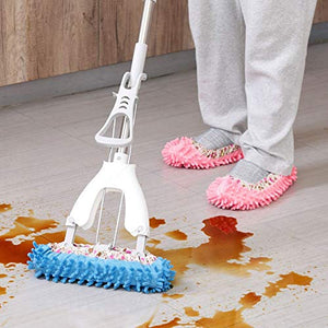 WAMSY Mop 1 Pz Pantofola Antipolvere Scopa Pavimento Pigro Pulizia Lucidatura Facile Calzino Copriscarpe