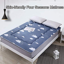 YAHAO Materassi Letto Futon,Pieghevole,Materasso Tatami Antiscivolo,Materasso Dormitorio,Futon da Viaggio Portatile,Materasso da Pavimento Futon, per Massaggi,Esercizi di Yoga,Campeggio,F-120 * 200cm