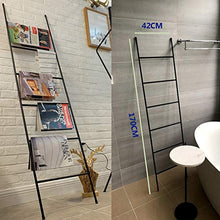 Hywot - Portasciugamani in metallo autoportante, con scaletta decorativa da bagno, per riporre asciugamani, coperte, coperte e coperte