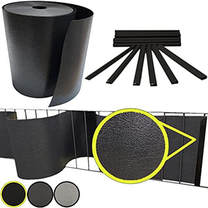 Sorton Paravento in PVC per recinzioni a Doppia Asta, 26 m x 19 cm, Extra Resistente, 700 g/m2, 20 Clip di Fissaggio, Recinzione per balconi e Giardini