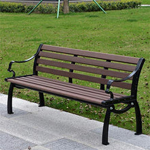 ZXF- Panchina da Giardino, Sedia da Giardino A Prova di Intemperie, Mobili da Esterno da 120 Cm / 150 Cm, Perfetta per Portico Anteriore, Patio, Terrazza, Balcone O Cortile