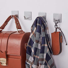 Vista Ganci Appendiabiti 4 Pezzi Ganci Adesivi Bagno in Acciaio Inox Appendiabiti a Parete Appendi Accappatoio, Asciugamani Set di Ganci Quadri per Cucina e Bagno Accessori Bagno