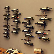 YWYW Portabottiglie Portabottiglie Portabottiglie da Vino Ornamenti da Appendere a Parete in Ferro Portabicchieri da Vino Portabicchieri da Vino Espositore Porta calici (Dimensioni: L120 * W27CM)