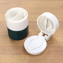 SUPVOX Tagliapillole Pillola frantoio Taglia in Due o Quattro Qualsiasi Pillola Frantumare Pillole in Polvere(Verde + Bianco)