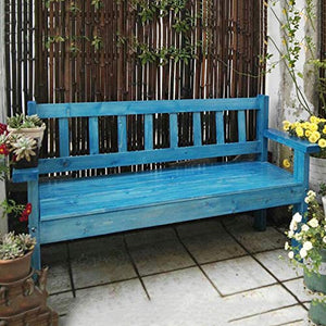 Panche da giardino in legno massello da esterno, poltrona retrò nel balcone del soggiorno, panchina da giardino con poltrona decorata da veranda, poltrona robusta e stabile per canale di lavoro