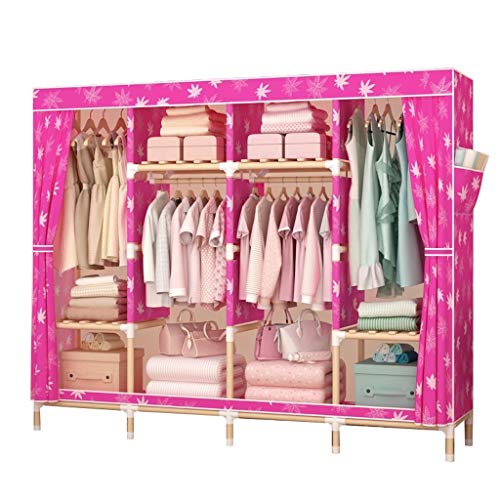 Guardaroba Hanger Piano Camera da Letto al Coperto con Coperchio Antipolvere Stendino Semplice Armadio XINYALAMP