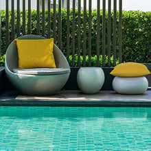 Set di 4 federe decorative per cuscino da giardino, per patio, balcone, impermeabile, con rivestimento in PU, per divano, patio, divano, tenda e balcone, 40 x 40 cm (giallo oro)