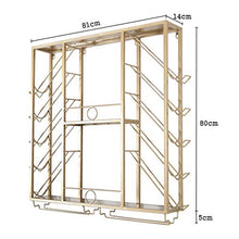 WLABCD Scaffale per Vino, Parete, Bar, Ristorante, Bottiglia per Vino, Scaffale per Scaffali, Supporto, Soffitto S, Sc a Soffitto, Portavolatrice Regolabile