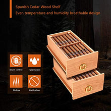 Costante di Temperatura E umidità Sigaro Gabinetto Nudo Sigaro Elettronico Gabinetto Legno di Cedro Cigar Cabinet Idratante Banco Frigo Governo del Vino Cigar Box 2 Strati 25L