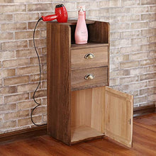 QJL_ANA Di Legno Solido di stoccaggio Armadi Stile mediterraneo di Barber Shop Gabinetto Bellezza Makeup Prodotto Cabinet Hair Salon Strumento di Gabinetto Soggiorno Camera da Letto cassettiera