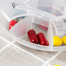 Forbestest Portable Pillola plastica Holder Storage Box settimanale 7-Days Rotonda Vitamine Organizzatore Medicine Dispenser