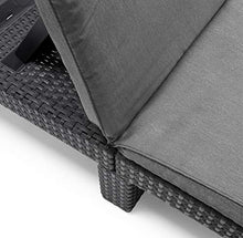 Allibert Daytona SL Lettino Prendisole, Grafite/Grigio Freddo (Imbottitura in Policotone), 195 x 65 x 22 cm