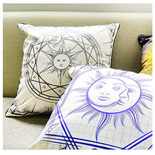 Constellazione Cuscino Stampato Cotone in Cotone Sole E Luna Gettare Cuscino Mystic Cuscino Per Divano Couch Letto Auto Ufficio,5#