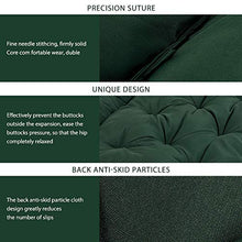 Maalr Cuscino Imbottito per Panca da Giardino, Cuscino con Schienale per Panca, Soffice e Comodo - per Panchine da Giardino e Dondoli, 100*100*10cm (Verde Scuro)