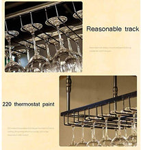DJSMjbj - Portabottiglie da appendere in ferro da stiro, da soffitto, bar, soggiorno, hotel, ristoranti, Marrone, 120*35cm