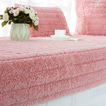 JYXJJKK Peluche Caldo Finestra Davanzale Pad,Cuscino Balcone Camera da Letto-Rosa 90x160cm(35x63inch)