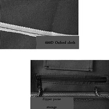 MXZBHCarrello Pieghevole, Scale per Arrampicata Facili Carrello Pieghevole per Paraurti con Ruote in PU con Sedile Carrello in Tessuto Oxford Grande capacità 40L