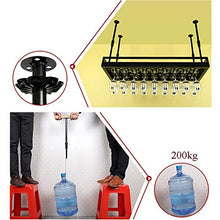 JHGJBJ Appesa Vino Rack Metallo, Ferro Battuto Regolabile in Altezza Titolare Calice Soffitto Appeso, Scaffale con Recinzione (Size : 50x35cm)