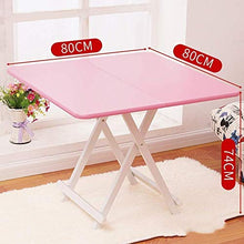 HXF- Pieghevole Tavolo da Picnic Tavolo all'aperto da Pranzo delle Famiglie Piano tavolino Scrivania Tavolo da Ping-Portatile Durevole (Size : 80 * 80cm)