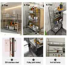 YiYi Serving Trolley Carrello Staccabile in Acciaio Inox Carrello da Servizio Carrello per Pulizia Carrello da Cucina, Ideale per Hotel, ristoranti e Case di Cura, 3 Dimensioni