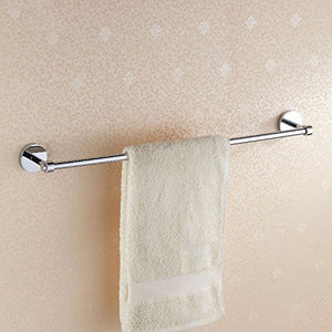 MBYW Portasciugamani Moderno Alto carico Portasciugamani Elegante da Bagno Mensola portaoggetti Porta Asciugamani Singolo, Tutto in Rame, Finitura cromata, Montaggio a Parete, Adesivo 70CM