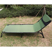 FUFU Sedie a Sdraio Lounge Chair, Outdoor Single Lunch Break Pieghevole da Ufficio Nap Nap Casual Pieghevole reclinabile Portatile Marching Bed 190 * 58 * 33cm Pieghevoli