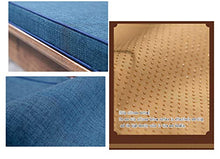 Cuscino per Panca Rettangolare, con Imbottitura Morbida per Chaise Dondolo,Cuscino Quadrato O Rettangolare da Esterno in Diverse Grandezze -Khaki 100×40×8cm(39×15×3.1in)