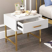 Comodino, Ferro Comodino Legno Comodino Comodino con cassetti Governo di immagazzinaggio for Camera Pratico e Versatile (Color : Black, Size : Single Drawer)