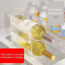 LQNB 4Pack Frigorifero Organizer Cucina Portabottiglie Portabottiglie Impilabile Portabottiglie Portabottiglie Espositore Frigo Cucina
