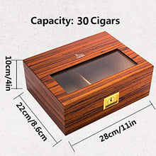 AP.DISHU Desktop Sigari Scatole con Umidificatore E Igrometro Materiale Cedro Spagnolo per Conservare E Conservare I Sigari La Scelta Migliore per I Collezionisti,#b